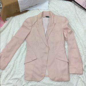Alexander McQueen blush 100% wool blazer